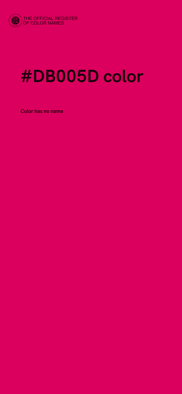 #DB005D color image