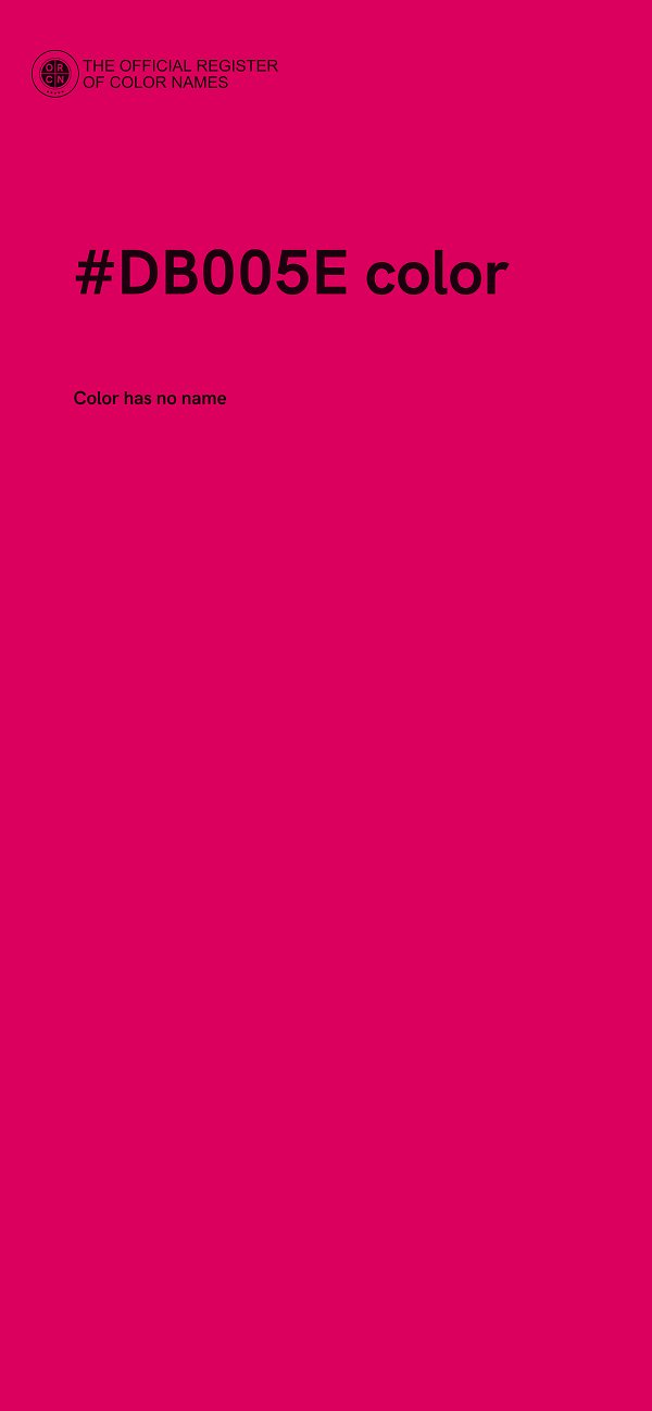 #DB005E color image