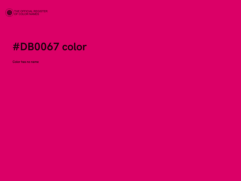 #DB0067 color image