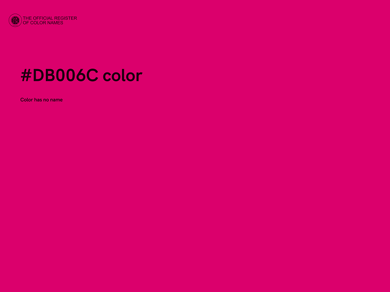 #DB006C color image