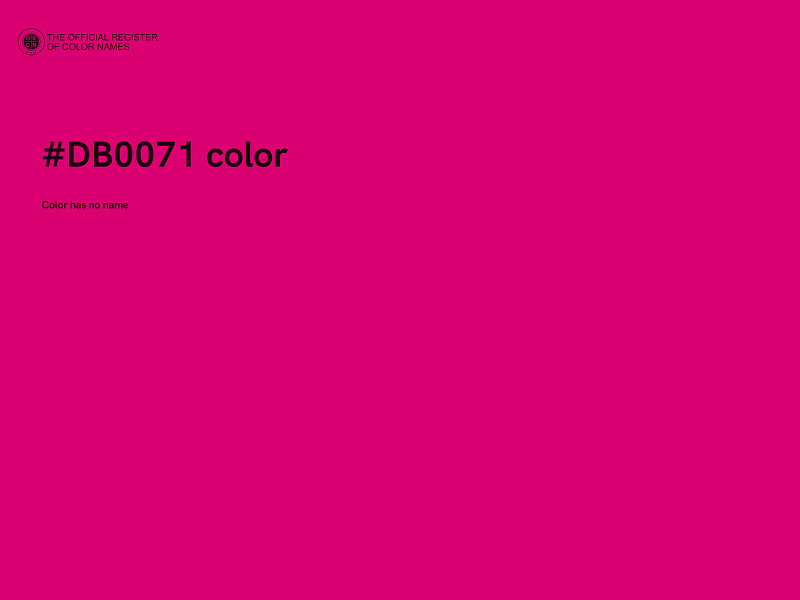 #DB0071 color image
