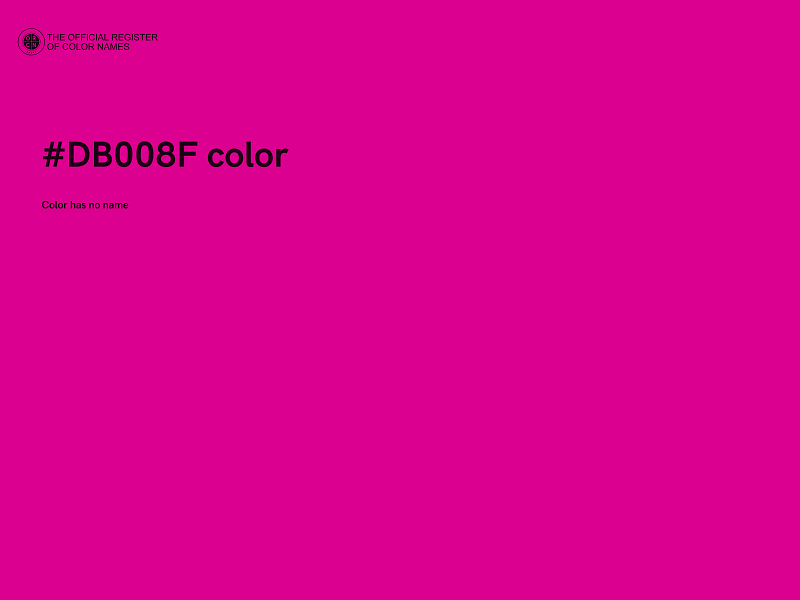 #DB008F color image