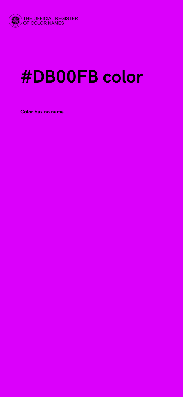 #DB00FB color image