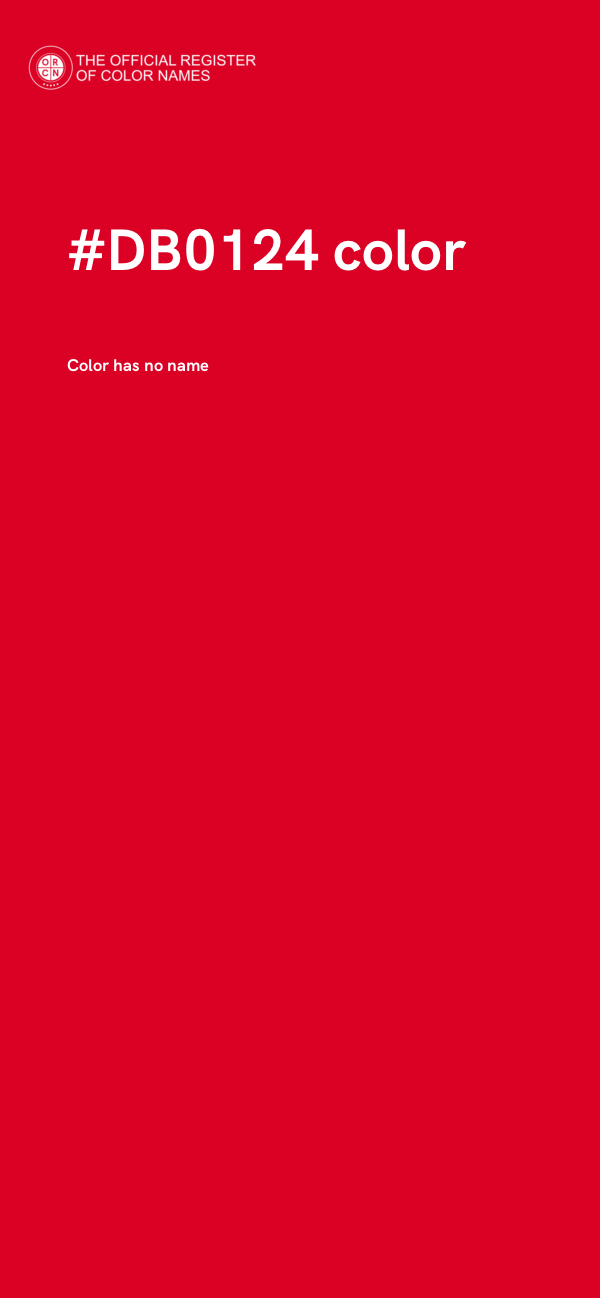 #DB0124 color image