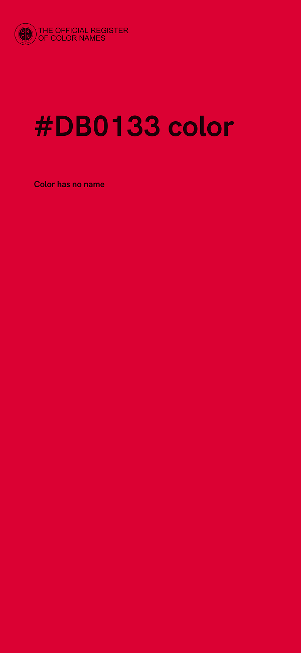 #DB0133 color image