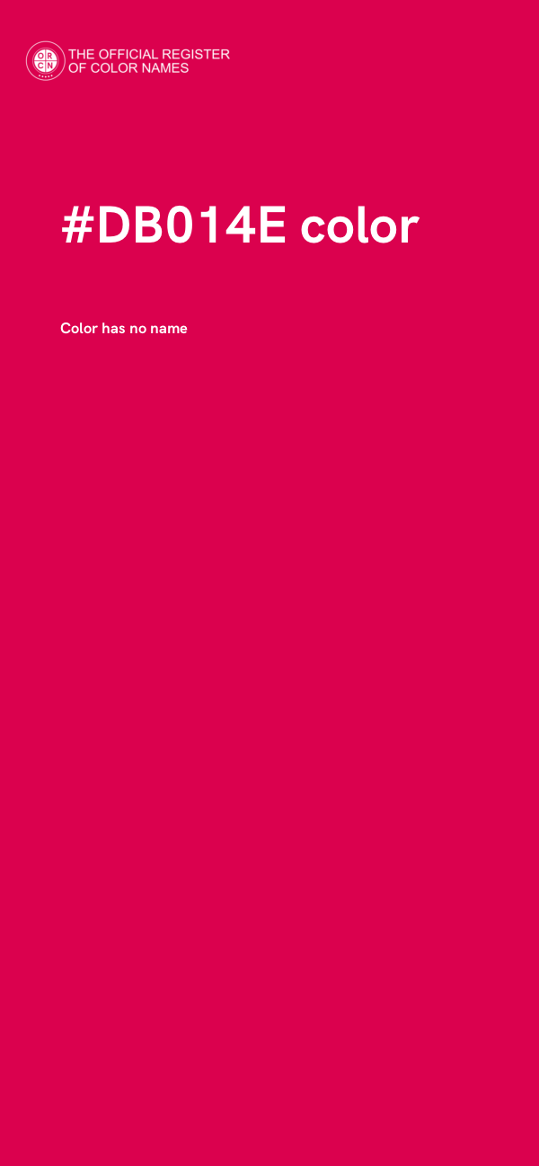 #DB014E color image