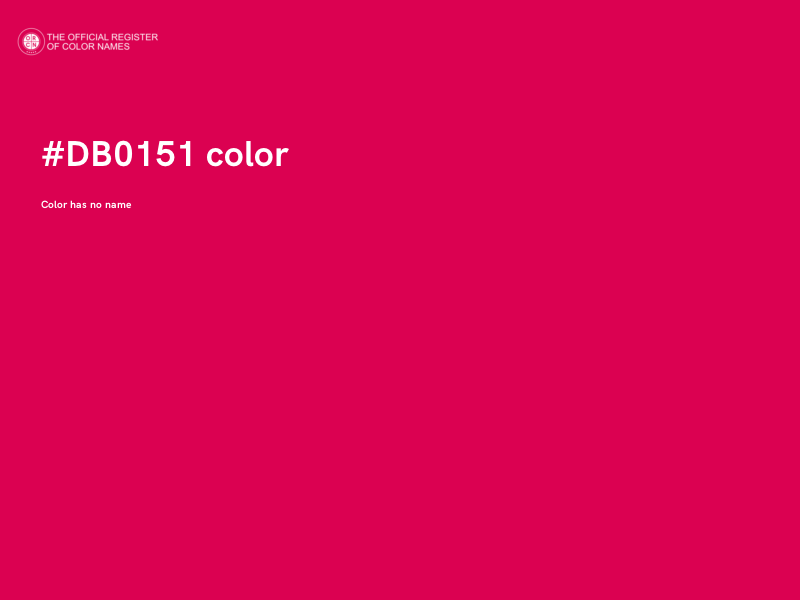 #DB0151 color image