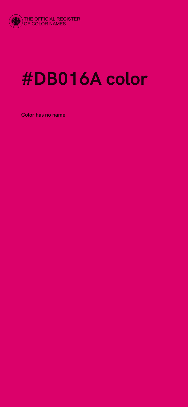 #DB016A color image