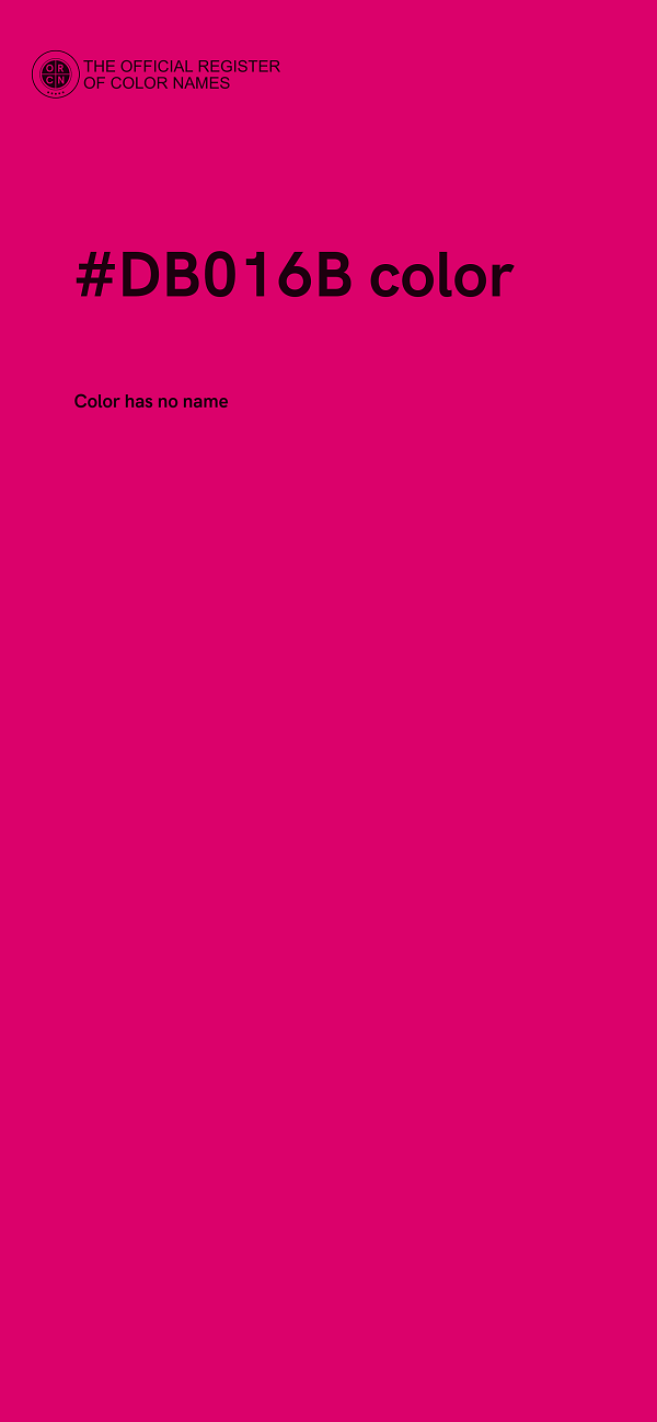 #DB016B color image
