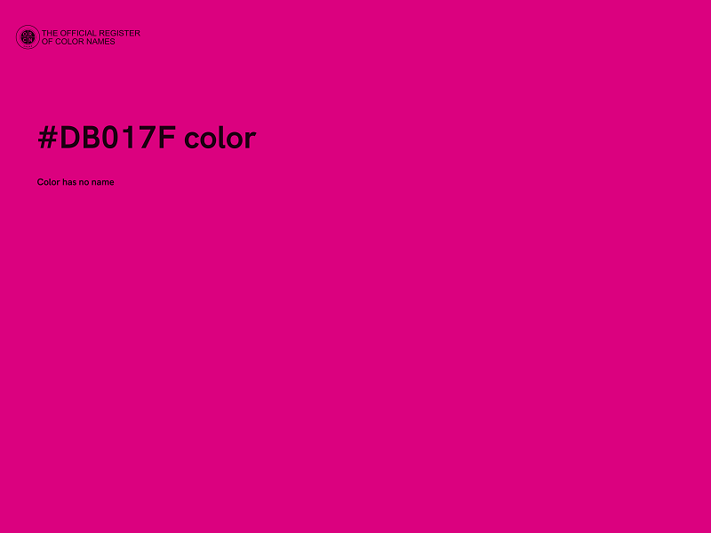 #DB017F color image