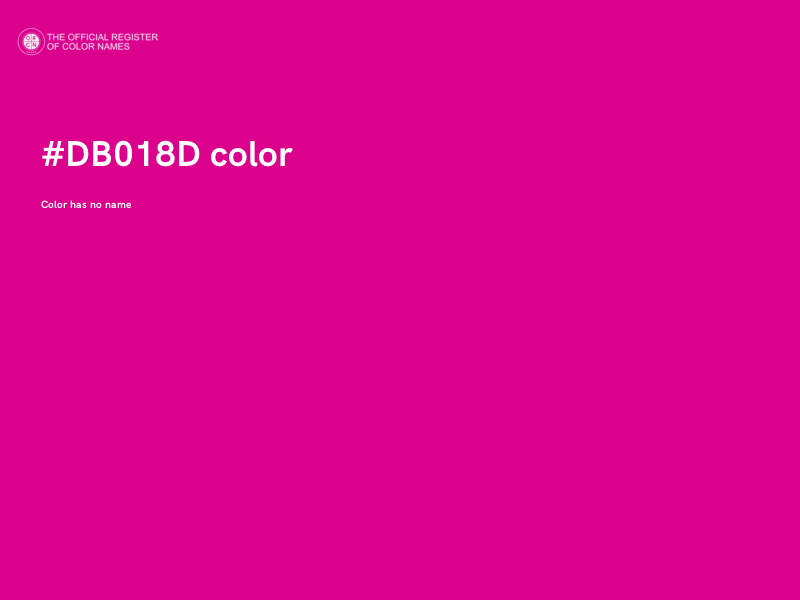 #DB018D color image