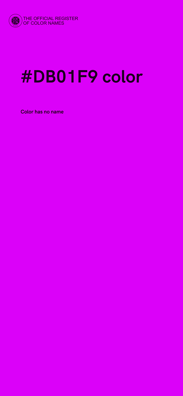 #DB01F9 color image