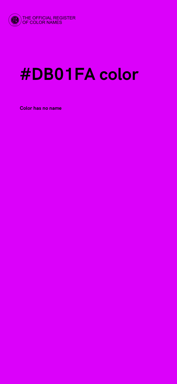 #DB01FA color image