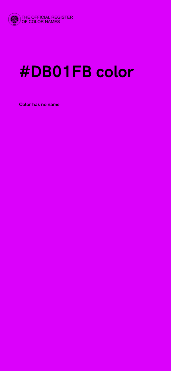 #DB01FB color image