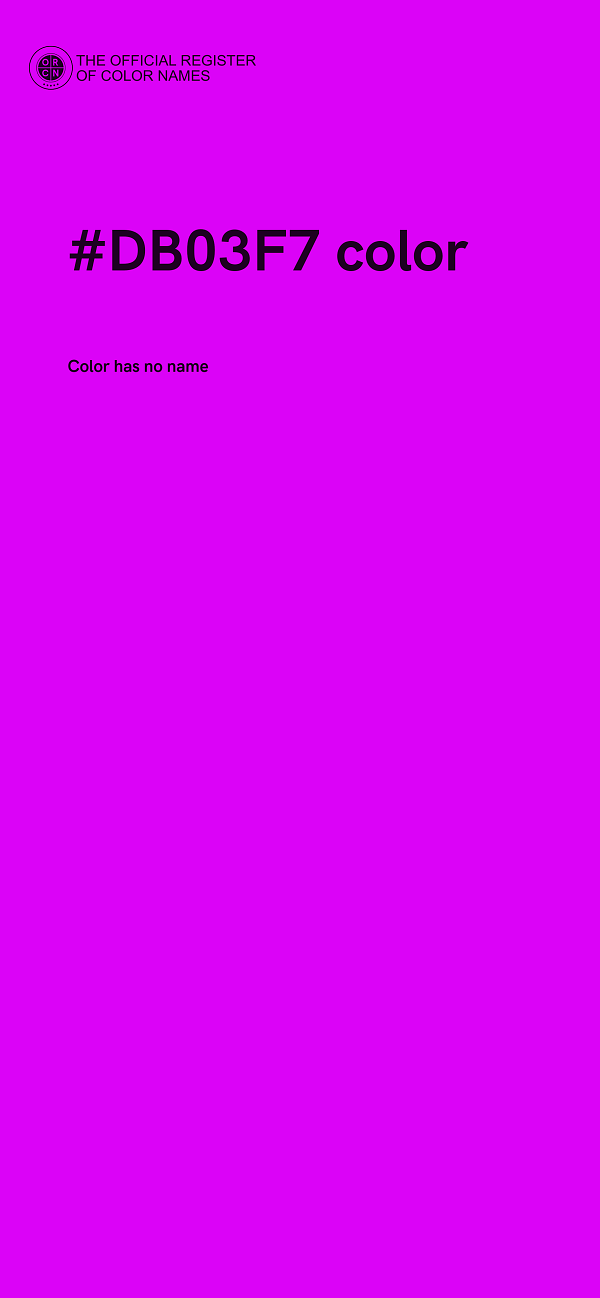 #DB03F7 color image