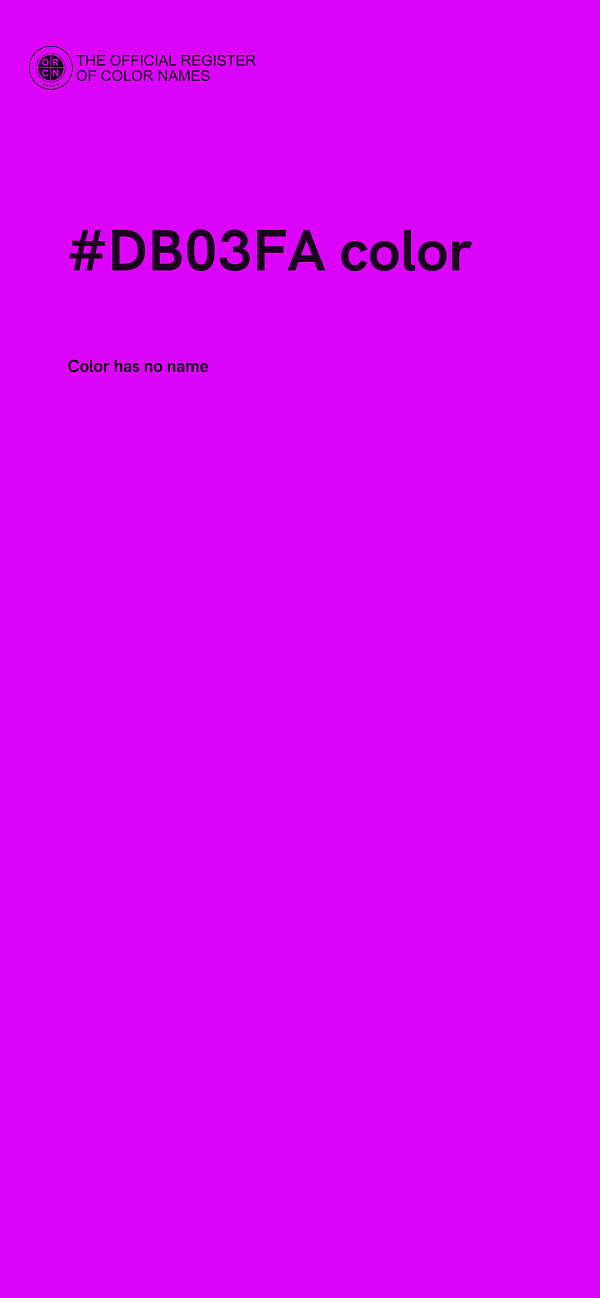 #DB03FA color image