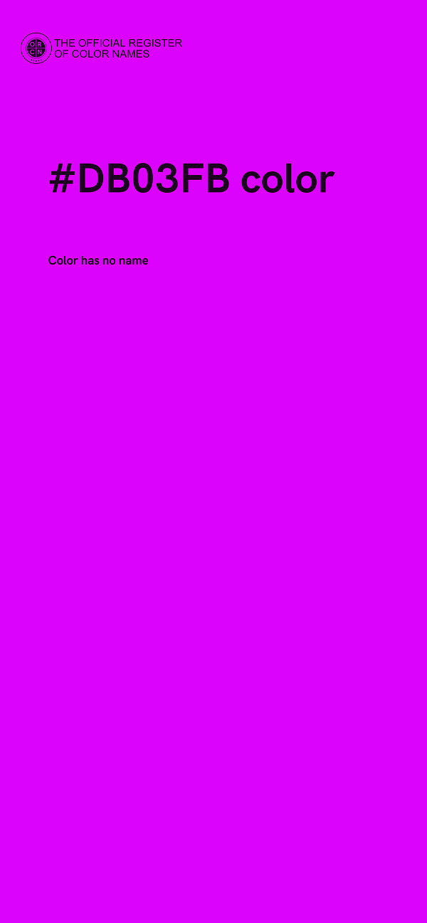#DB03FB color image