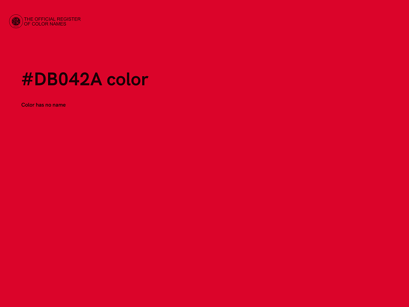 #DB042A color image