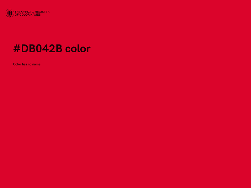 #DB042B color image