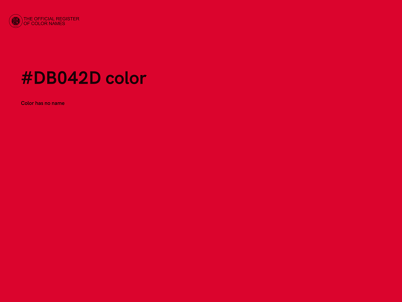 #DB042D color image