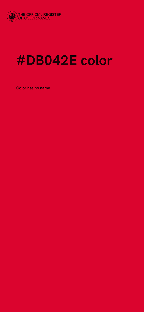 #DB042E color image