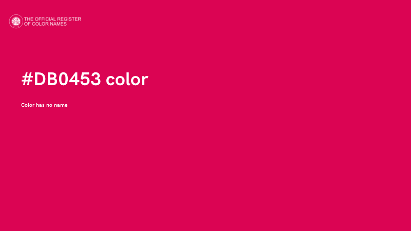 #DB0453 color image