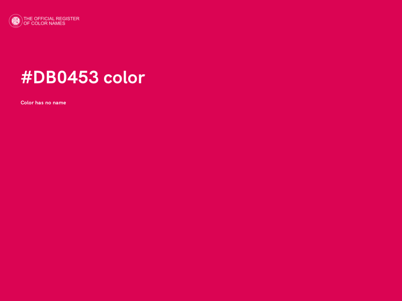 #DB0453 color image