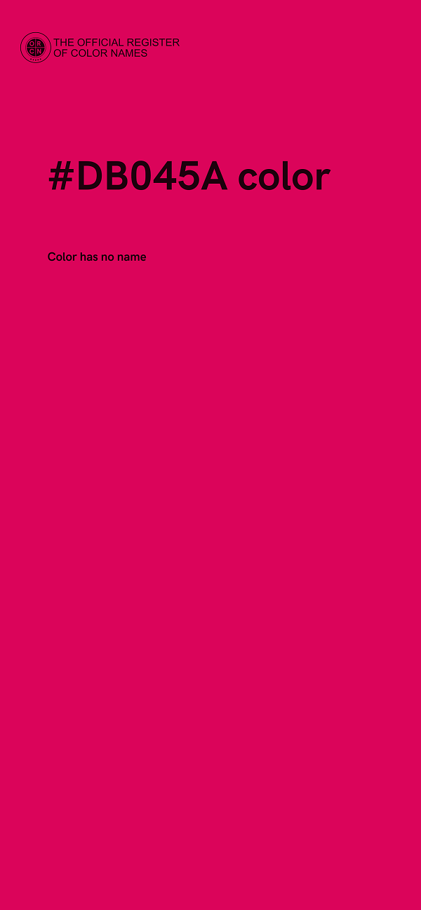 #DB045A color image