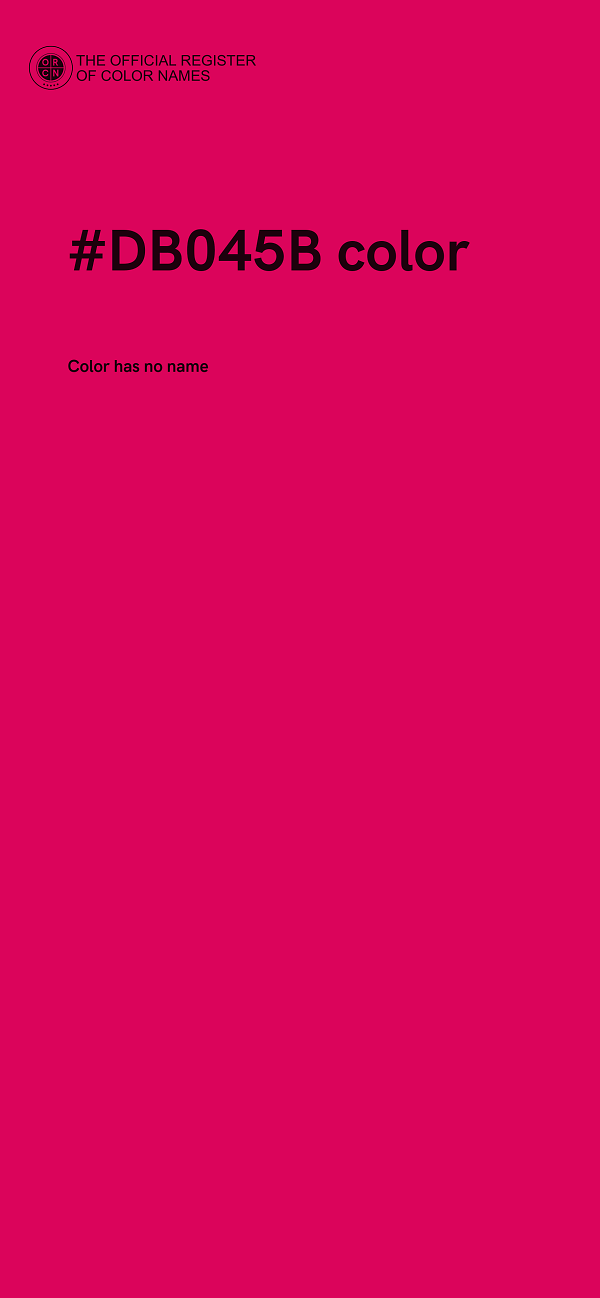 #DB045B color image