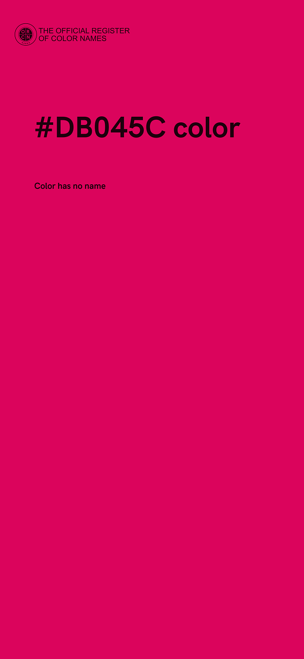 #DB045C color image