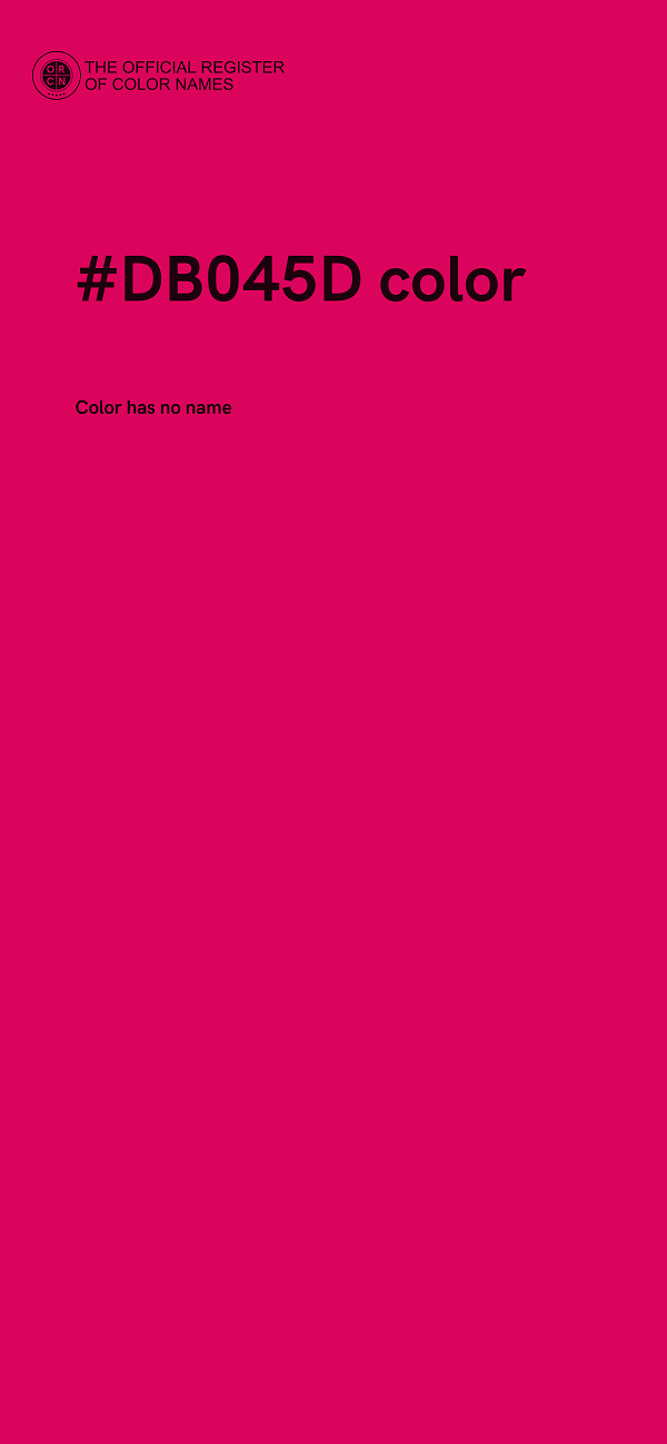 #DB045D color image