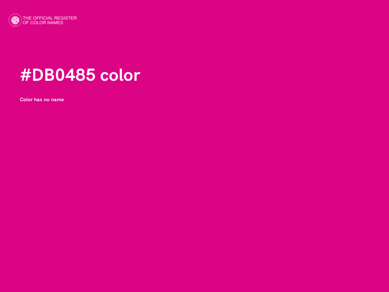 #DB0485 color image