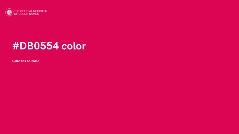 #DB0554 color image