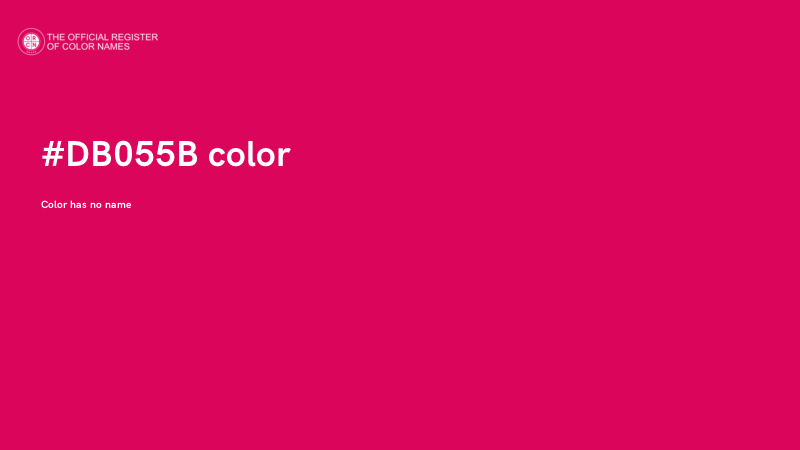 #DB055B color image