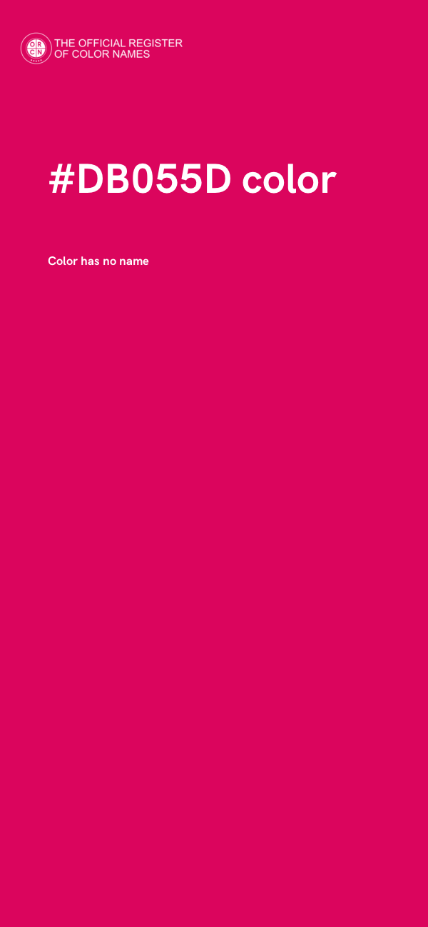 #DB055D color image