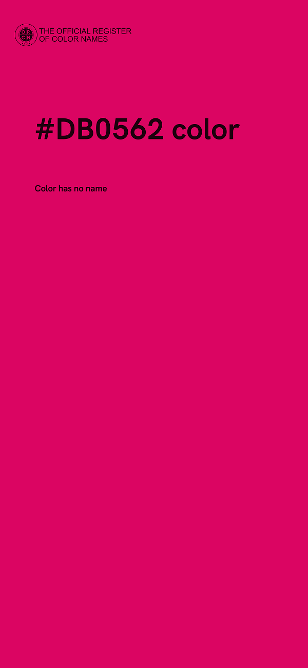 #DB0562 color image