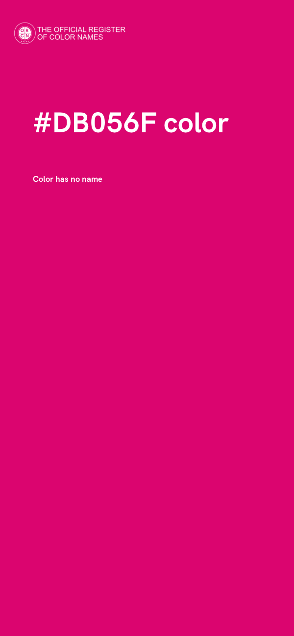 #DB056F color image
