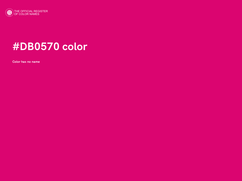 #DB0570 color image