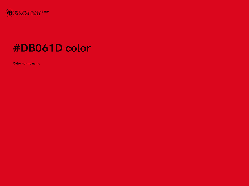 #DB061D color image