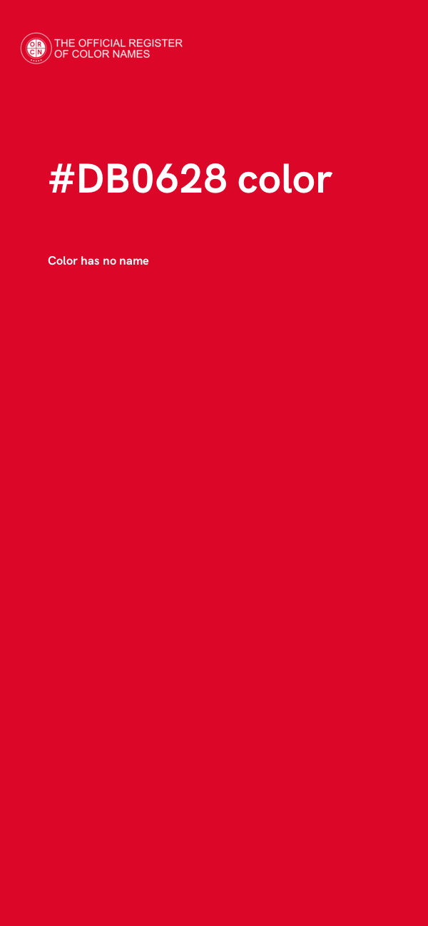 #DB0628 color image