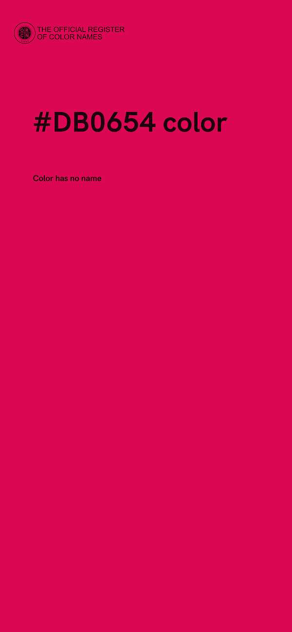 #DB0654 color image