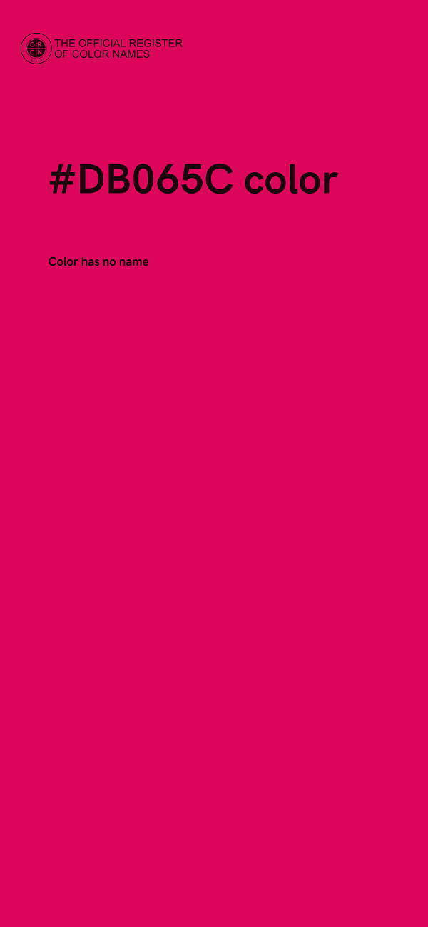 #DB065C color image