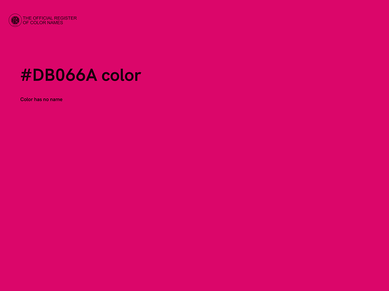 #DB066A color image