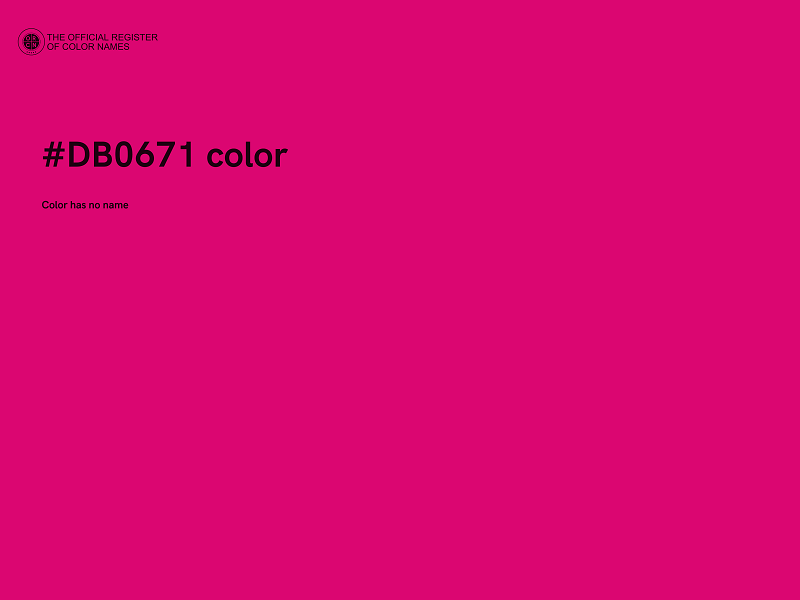 #DB0671 color image