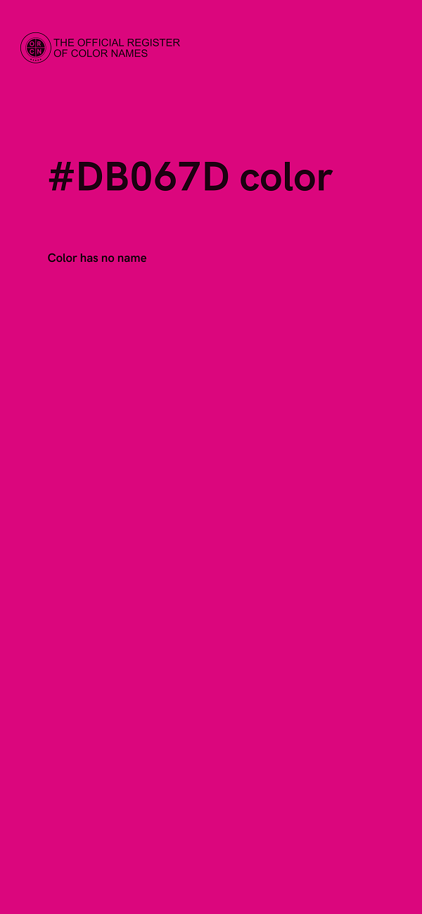 #DB067D color image