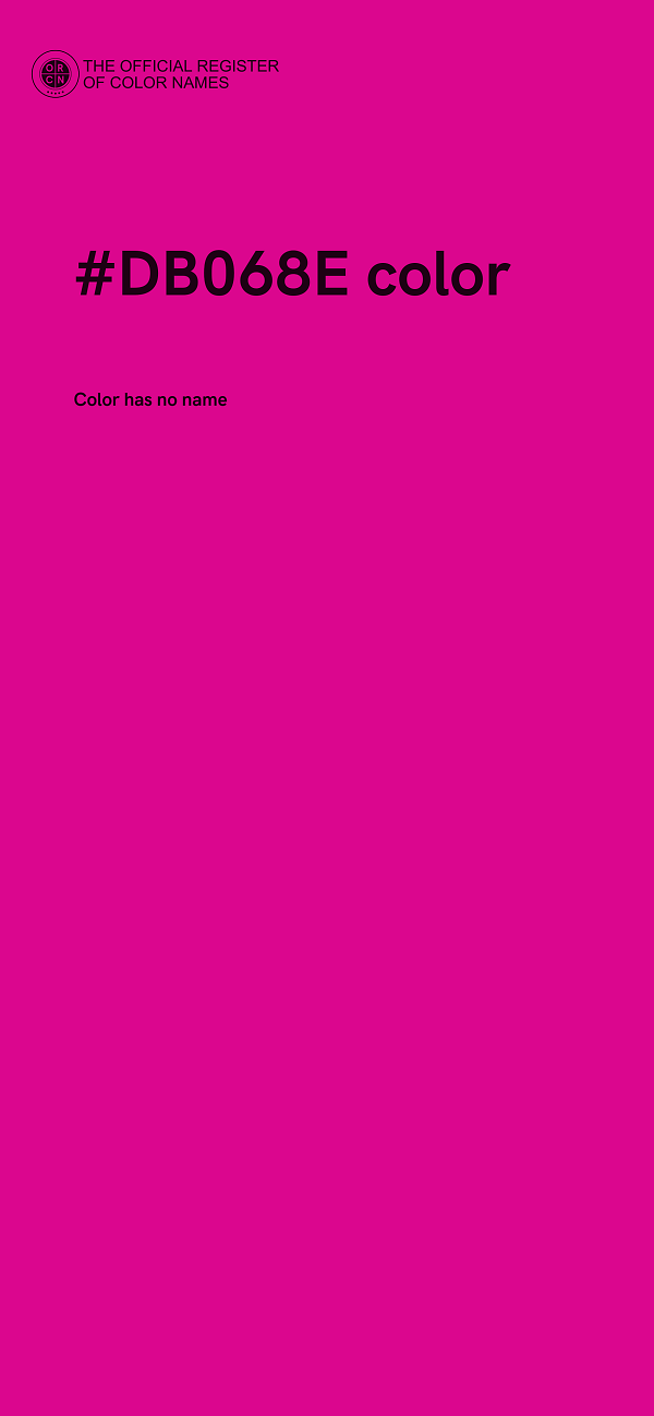 #DB068E color image
