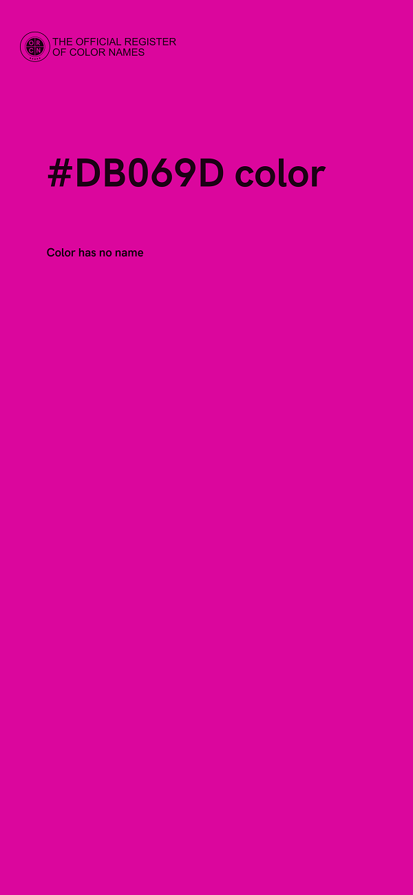 #DB069D color image