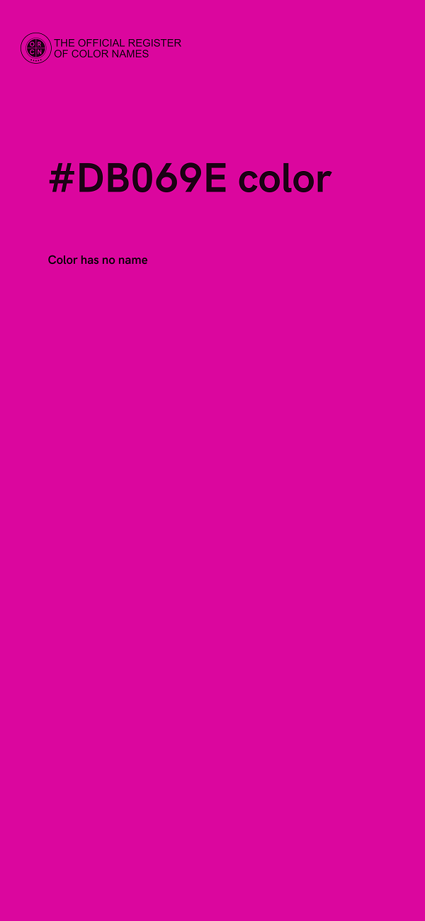 #DB069E color image