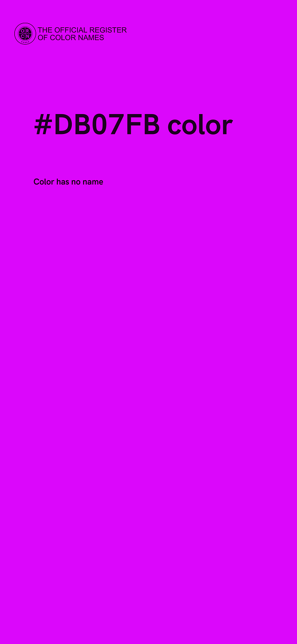 #DB07FB color image