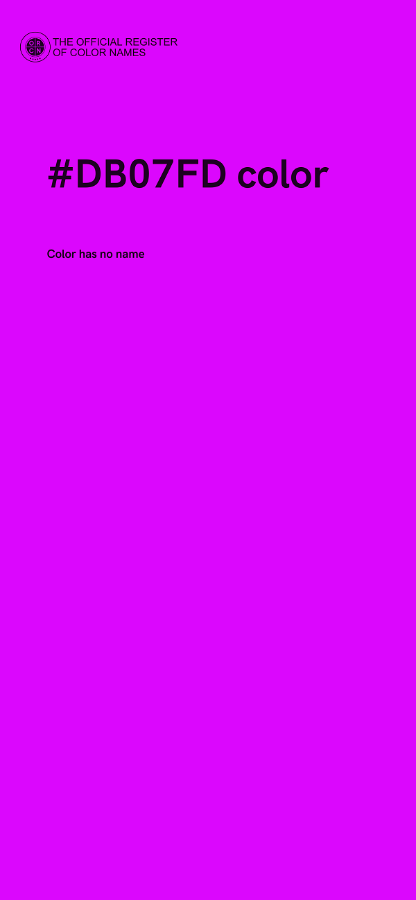 #DB07FD color image